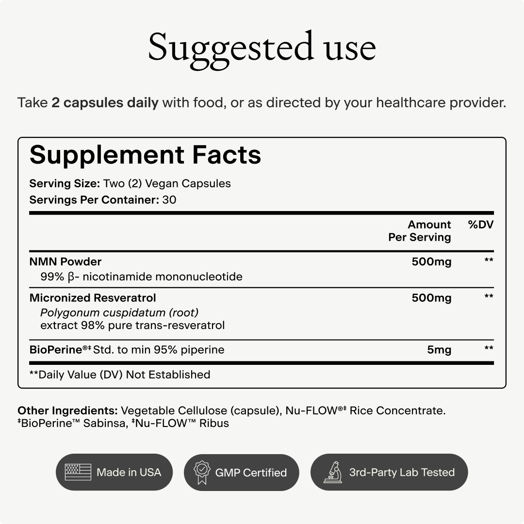 Ultra Pure NMN + Resveratrol