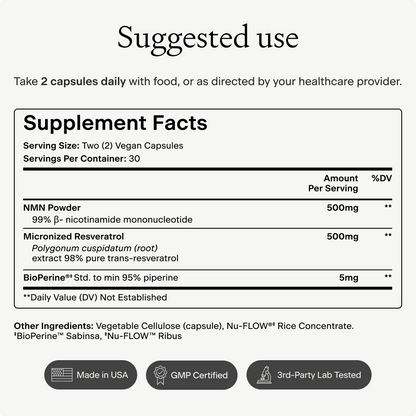 Ultra Pure NMN + Resveratrol